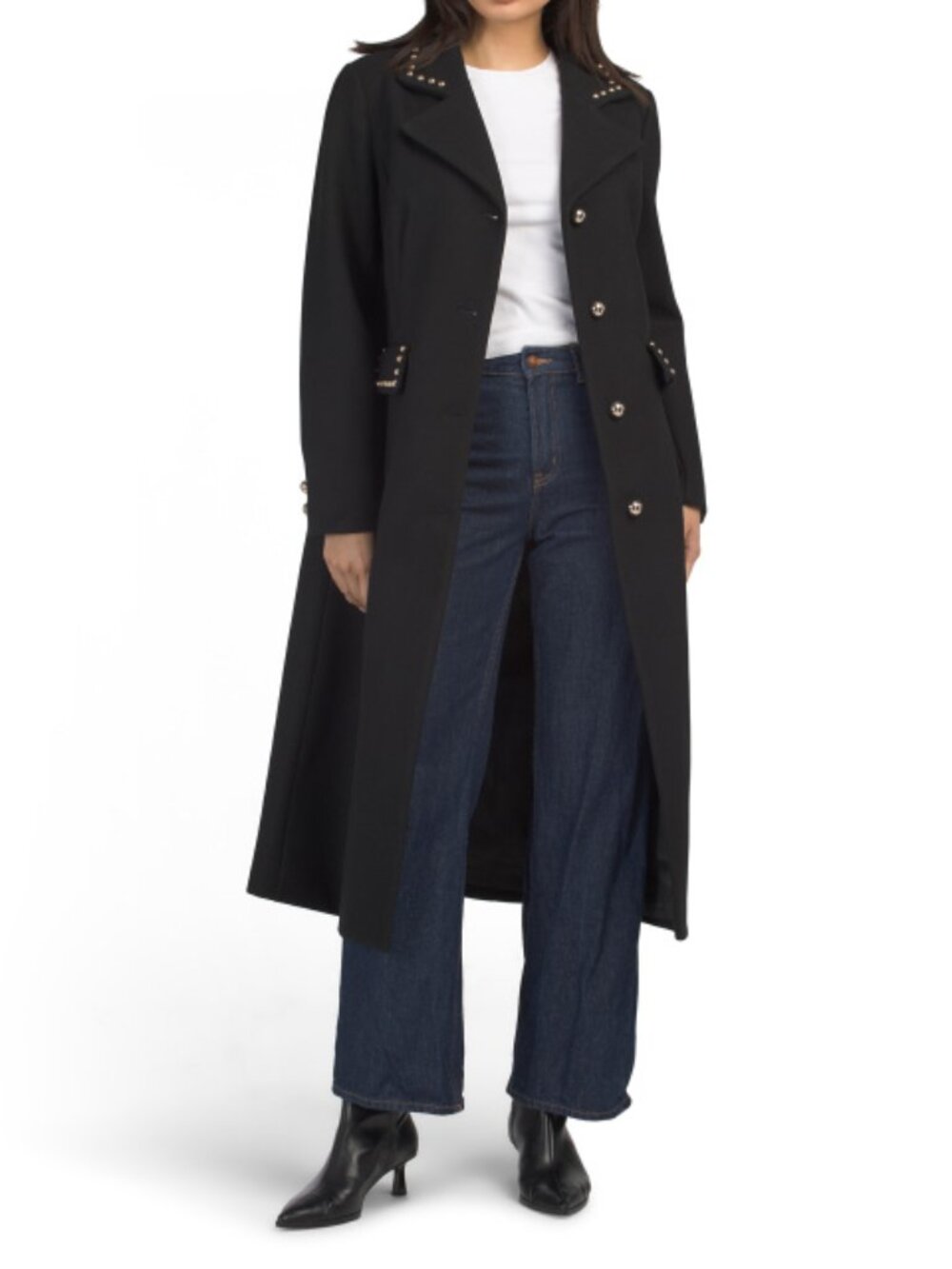NVLT Studded Maxi Coat